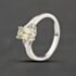 Pre-Owned 9ct White Gold Pale Green Tourmaline & Diamond Oval Dress Ring 41384442