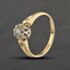 Pre-Owned 9ct Yellow Gold 0.10ct Brilliant Cut Diamond Shoulder Set Solitaire Ring 41384463