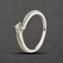 Pre-Owned 9ct White Gold 0.43ct Brilliant Cut Diamond Twist Shoulder Set Solitaire Ring 41384469