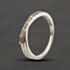 Pre-Owned 9ct White Gold Baguette Cut Diamond Crossover Ring 41384482