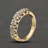 Pre-Owned 9ct Yellow Gold Brilliant Cut Diamond Half Eternity Ring 41384485