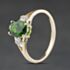 Pre-Owned 9ct Yellow Gold Diopside & 0.04ct Diamond Dress Ring 41384552