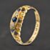 Pre-Owned Antique 18ct Yellow Gold Sapphire & 0.03ct Diamond Five Stone Ring 41384578