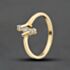 Pre-Owned 18ct Yellow Gold 0.16ct Brilliant Cut Diamond Three Stone Dress Ring 41384628