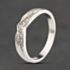 Pre-Owned 9ct White Gold 0.10ct Brilliant Cut Diamond Wishbone Ring 41384632