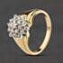Pre-Owned 9ct Yellow Gold 0.50ct Brilliant Cut Diamond Flower Cluster Ring 41384648