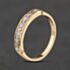 Pre-Owned 9ct Yellow Gold 0.33ct Brilliant Cut Diamond Half Eternity Ring 41384656