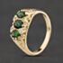 Pre-Owned 9ct Yellow Gold Diopside & Diamond Seven Stone Ring 41384688