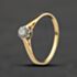 Pre-Owned Vintage Yellow Gold 0.25ct Brilliant Cut Diamond Solitaire Ring 41384701