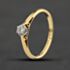 Pre-Owned Vintage Yellow Gold 0.22ct Brilliant Cut Diamond Solitaire Ring 41384702