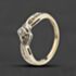 Pre-Owned 9ct Two Colour Gold 0.10ct Diamond Solitaire Ring 41384705