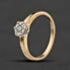 Pre-Owned 9ct Yellow Gold 0.10ct Diamond Solitaire Ring 41384707
