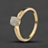 Pre-Owned 9ct Yellow Gold 0.05ct Diamond Cluster Ring 41384713