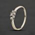 Pre-Owned 9ct White Gold Princess Cut Diamond Three Stone Ring 41384726
