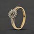 Pre-Owned 9ct Yellow Gold Diamond Round Cluster Ring 41384732