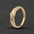 Pre-Owned 9ct Yellow Gold Diamond Swirl Dress Ring 41384742