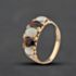 Pre-Owned Vintage 9ct Rose Gold Opal, Garnet & Diamond Dress Ring 41384773