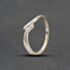 Pre-Owned 9ct White Gold Diamond Twist Two Stone Ring 41384786