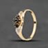 Pre-Owned 9ct Yellow Gold Diamond & Sapphire Twist Dress Ring 41384805