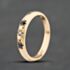 Pre-Owned 9ct Yellow Gold Sapphire & 0.02ct Brilliant Cut Diamond Three Stone Ring 41384819