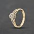Pre-Owned 9ct Yellow Gold 0.10ct Brilliant Cut Diamond Shoulder Set Solitaire Ring 41384834