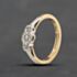 Pre-Owned Vintage Yellow Gold 0.09ct Diamond Platinum Set Head Three Stone Ring 41384844