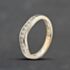 Pre-Owned 9ct White Gold 0.25ct Brilliant Cut Diamond Channel Set Hald Wishbone Ring 41384863