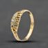 Pre-Owned Antique 18ct Yellow Gold Diamond Boat Three Stone Ring 41384865