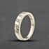 Pre-Owned 9ct White Gold 0.12ct Brilliant Cut Diamond Two Row Band Ring 41384870
