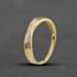 Pre-Owned 9ct Yellow Gold 0.04ct Brilliant Cut Diamond Crossover Ring 41384871