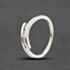 Pre-Owned 9ct White Gold Diamond Crossover Channel Set Three Stone Ring 41384910
