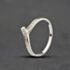 Pre-Owned 9ct White Gold Diamond Half Wishbone Ring 41384919