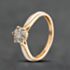 Pre-Owned 9ct Two Colour Gold 0.20ct Brilliant Cut Diamond Cluster Ring 41384926