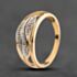 Pre-Owned 9ct Yellow Gold Brilliant Cut Diamond Band Ring 41384941