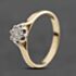 Pre-Owned 9ct Yellow Gold 0.10ct Brilliant Cut Diamond Solitaire Ring 41384990