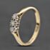 Pre-Owned 9ct Yellow Gold 0.15ct Brilliant Cut Diamond Three Stone Ring 41384994