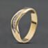 Pre-Owned 9ct Yellow Gold 0.04ct Brilliant Cut Diamond Shaped Ring 41385005