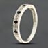 Pre-Owned 9ct White Gold Sapphire & Diamond Half Eternity Ring 41385010
