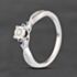 Pre-Owned 9ct White Gold 0.10ct Diamond Shoulder Set Solitaire Ring 41385021