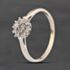 Pre-Owned 9ct White Gold 0.10ct Diamond Flower Cluster Ring 41385024