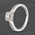 Pre-Owned 9ct White Gold 0.33ct Diamond Halo Cluster Ring 41385025