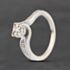 Pre-Owned 9ct Yellow Gold 0.25ct Brilliant Cut Diamond Twist Cluster Ring 41385028