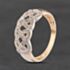 Pre-Owned 9ct Yellow Gold 0.05ct Diamond Openwork Cluster Ring 41385033