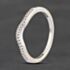 Pre-Owned 9ct White Gold 0.11ct Diamond Wishbone Ring 41385039
