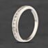 Pre-Owned 9ct White Gold 0.25ct Brilliant Cut Diamond Half Eternity Ring 41385043