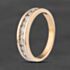 Pre-Owned 9ct Yellow Gold 0.50ct Brilliant Cut Diamond Half Eternity Ring 41385045