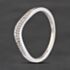Pre-Owned 9ct White Gold 0.10ct Diamond Wishbone Ring 41385049