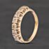Pre-Owned 9ct Yellow Gold 0.04ct Diamond Half Eternity Ring 41385058