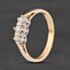 Pre-Owned 9ct Yellow Gold 0.25ct Brilliant Cut Diamond Three Stone Ring 41385061