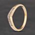 Pre-Owned 9ct Yellow Gold 0.03ct Diamond Wishbone Ring 41385063